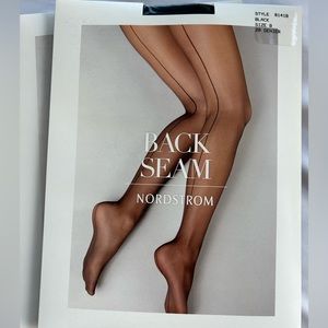 3 Pairs of Unopened Sheer Black Back Seam Tights - Nordstrom